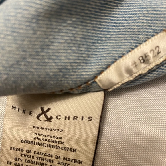 Mike & Chris Denim Jean Jacket Sz. Medium - Picture 14 of 16